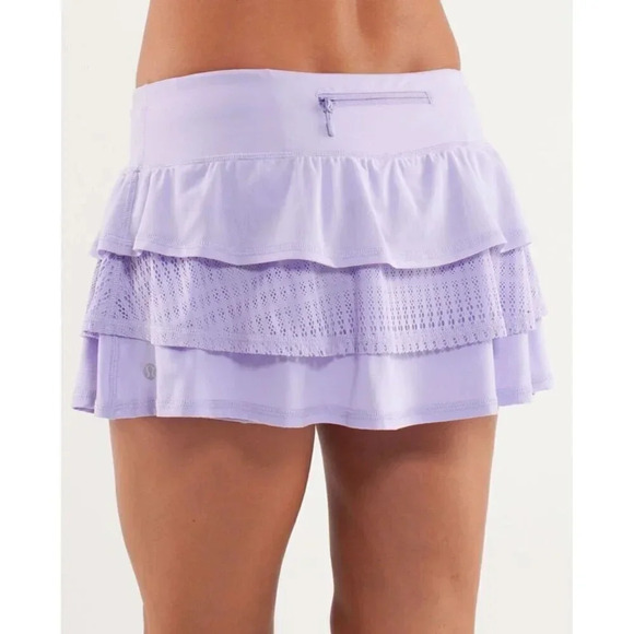 Lululemon Run- Nothing to Hide Mini Skirt-Lilac Size 10- RARE - Picture 2 of 8